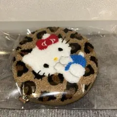 【新品】 サンリオ ハローキティ レオパード柄 サガラサークルポーチ