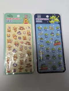 ぷくぷくシールセット くまのプーさん & エイリアン