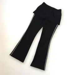 美品　スポルディング　スカート付きジャージパンツM 黒　ヨガ　運動　中国製