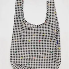 【新品未使用】BAGGU STANDARD ギンガムハート