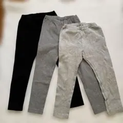 UNIQLO 120cm レギンス パンツ3色セット