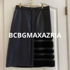BCBGMAXAZRIA ボア付きレザー風スカートのサムネイル