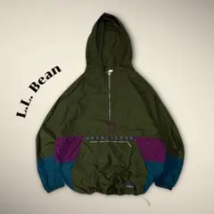 90sL.L.Beanエルエルビーンナイロンアノラックパーカーチロリアン