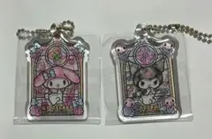 サンリオキャラクターズ　ステンドグラス風アクリル マイメロ　クロミちゃん