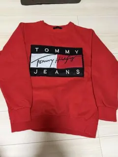 TOMMY HILFIGER レッド スウェット Mサイズ