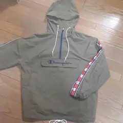 Champion チャンピオン カーキ ジャンパー ハーフジップ パーカー
