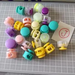 【J】 2穴コードストッパー25個セット