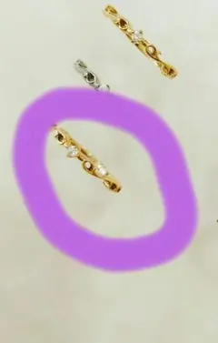 ステンレスゴールドリング