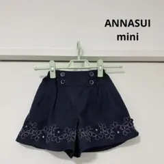 ANNASUI mini 110cm ネイビー　花柄　ショートパンツ
