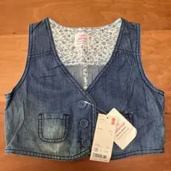 未使用 UNIQLO ユニクロ デニム ベスト 120cm