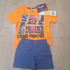 スパイダーマン パジャマセット 100㎝ オレンジ