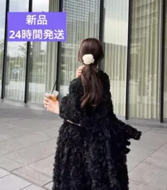 Bibiy B.FLOWER DRESS お花　黒　フラワードレス　ブラック Bibiy B.FLOWER DRESS お花 黒 フラワードレス ブラック - メルカリ