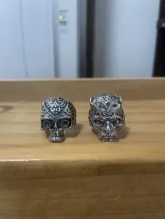 スカクリーチャー リング2個セット シルバー