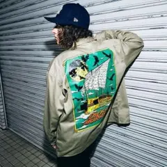 DICKIES ディッキーズ ナイロンジャケット 船と月のデザインのサムネイル