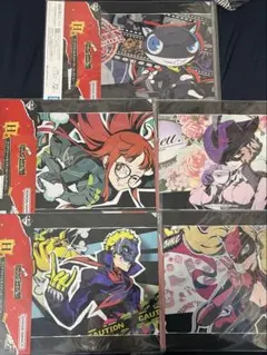 一番くじ　ペルソナ　H賞　クリアファイル5枚セットとストラップ2個