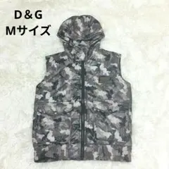 ドルチェ＆ガッバーナ 迷彩キルティングベスト メタルプレート イタリア製 Y2K