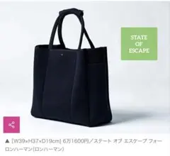 ステイトオブエスケープ トートバッグ Voyager ロンハーマン別注