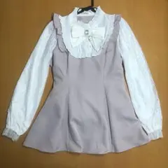 NOEMIE ヨークフリルバッグレースセットアップ