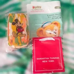 サマンサタバサ・(レア品)ミッキーマウスニューヨークポーチ&専用紙袋付きのサムネイル