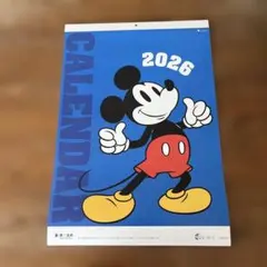 ミッキーマウス 壁掛けカレンダー 2026年