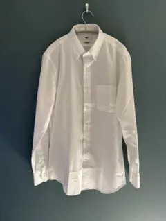 UNIQLO 【L】スーパーノンアイロンジャージースリムシャツ　ボタンダウン