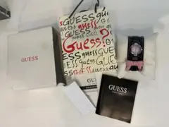 GUESS レディース 腕時計 ピンク文字盤 リボン付きのサムネイル