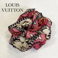 LOUIS VUITTON シルク ヘアシュシュ ピンク✖️パープル 1回使用