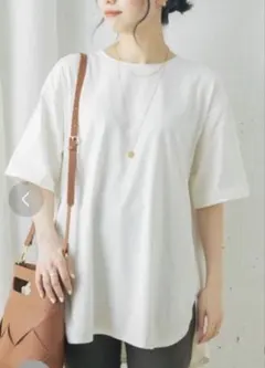 アーバンリサーチ ROSSO Tシャツ オフホワイト　コットンのサムネイル