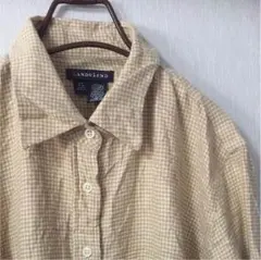 ヴィンテージ古着 LANDS' END 80s〜90sチェックネルシャツ USA