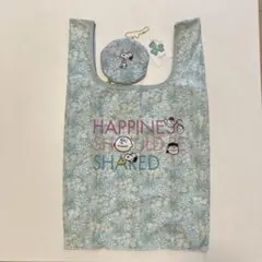 アフタヌーンティー　スヌーピーコラボ　たためるエコバッグ　花柄　新品　未使用