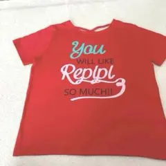 美品repipi armario Tシャツ　　150センチ赤色女の子クロス紐
