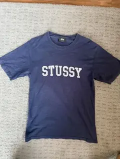 STUSSY 七分丈シャツ NAVY×レッド Mサイズ - メルカリ