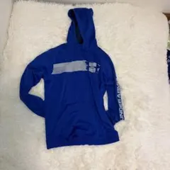 訳あり アンダーアーマー パーカー XL ブルー コールドギア 裏起毛 ルーズ