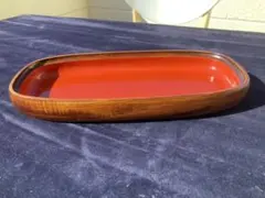天然木　漆塗装　漆器　お菓子入れ