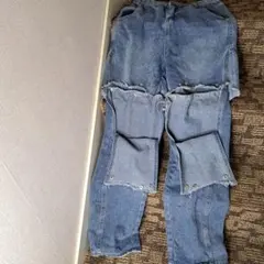 y2k ダークコア フレアパンツ パンクグランジ opium デニムパンツ