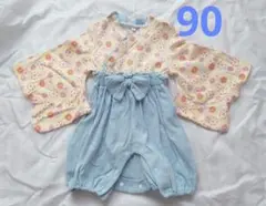 ベビー袴　袴ロンパース　90