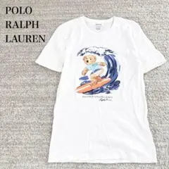 ポロ ポロベア 半袖Tシャツ ロゴプリント サーフィン 綿 キッズ 男女兼用