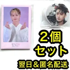 seventeen ガシャポン　スマホグリップ love 缶バッジ ジュン