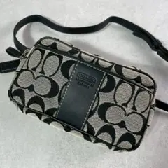 1月末までの出品【新品・未使用】COACHボディバッグ すぐ届く COACH フィン クロスボディ バッグ ポケット ブラック (Coach