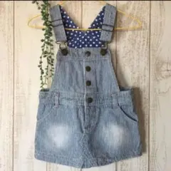 used☆wrangler ☆ヒッコリージャンパースカート☆90サイズ
