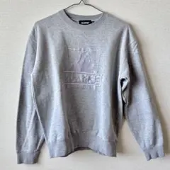 XLARGE 刺繍OGロゴ グレー クルーネックスウェット S