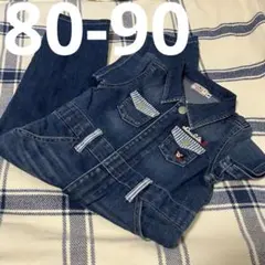 未使用に近い　ミキハウス　ダブルビー　つなぎ　オーバーオール