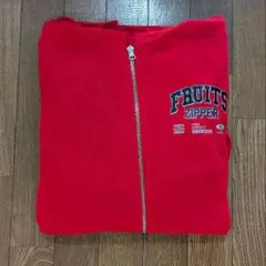FRUITS ZIPPER AMANE ジップアップパーカー 赤 月足天音 - メルカリ