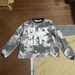 FLEX WIT ME 迷彩柄トレーナー