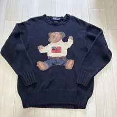 極上　ポロバイラルフローレン　ハンドニット　ポロベア　Ralph Lauren