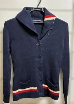 RALPH LAUREN ショールカラー ニット カーディガン ネイビー M
