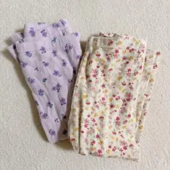 UNIQLO レギンス　女の子　花柄　ピンク　赤　セット