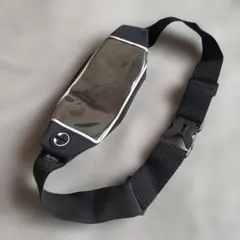 スマート 透明ポケット付きウエストポーチ