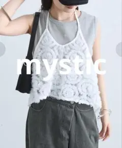 ミスティック　mystic チュールフラワービスチェ白のサムネイル