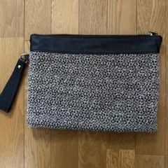 Ane Mone クラッチバッグ グレーと黒のサムネイル